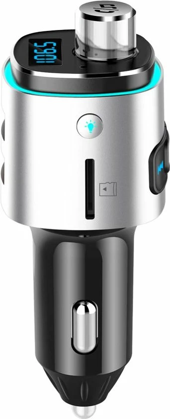 Athletix® FM Transmitter Bluetooth Draadloze Carkit Voor In De Auto 2022 / MP3 Speler Mobiel / LED Verlichting / Handsfree Bellen In De Auto / Bluetooth 5.0 / USB 3.0 Auto Lader / 2 USB Aansluitingen / Muziek Streamen / USB Of SD Kaart / Carkit Adapter 4 Athletix® FM Transmitter Bluetooth Draadloze Carkit Voor In De Auto 2022 / MP3 Speler Mobiel / LED Verlichting / Handsfree Bellen In De Auto / Bluetooth 5.0 / USB 3.0 Auto Lader / 2 USB Aansluitingen / Muziek Streamen / USB Of SD Kaart / Carkit Adapter - Image 2