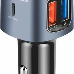Wegman Bluetooth FM Transmitter - Carkit - Autolader USB C - Snellader - Handsfree Bellen - Autoradio - Auto Accessoires