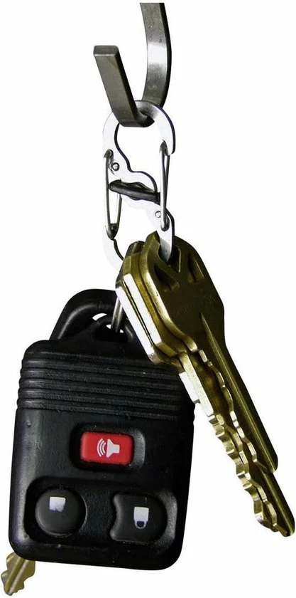 Nite Ize Nite S-Biner Microlock Stainless Black Carabiner 4 Nite Ize Nite S-Biner Microlock Stainless Black Carabiner - Image 2