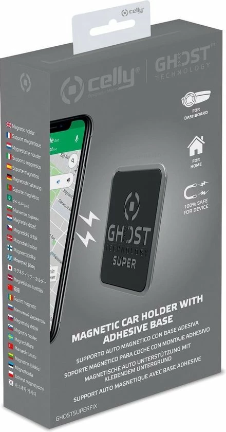 Celly GHOSTSUPERFIX houder Passieve houder Mobiele telefoon/Smartphone Zwart Celly GHOSTSUPERFIX Houder Passieve Houder Mobiele Telefoon/Smartphone Zwart -70Mai SHOP 440x840 2