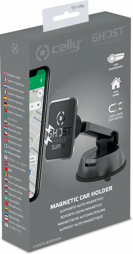 Celly GHOSTSUPERDASH Houder Passieve Houder Mobiele Telefoon/Smartphone Zwart 7 Celly GHOSTSUPERDASH Houder Passieve Houder Mobiele Telefoon/Smartphone Zwart - Image 5