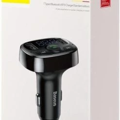 Baseus FM Transmitter Bluetooth Draadloze Carkit / MP3 Speler Mobiel / Handsfree Bellen In De Auto / Lader / USB Flash Drive / Muziek / Audio / Radio / SD/TF Kaart / Carkit Adapter Zwart (CCTM-01) -70Mai SHOP 454x840