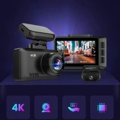 TechU? 4K Dashcam Set MO2 Pro - Wifi - GPS - Voor En Achter - Super Night Vision - Dual Recording - Autocamera - Loop Recording - Bewegingssensor - G-sensor - Voor Auto -70Mai SHOP 501x840