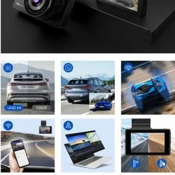 AZDome M63 Pro Dashcam - Ultra 4K Resolutie - Wifi - GPS - Parkeerstand - 64gb Micro SD - 3.0 Inch IPS LCD - Dashcam Voor Auto Met Optionele Achter Camera -70Mai SHOP 514x840