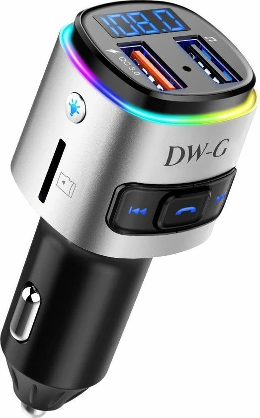 DW-G Bluetooth FM Transmitter - Auto Lader - Carkit - Handsfree - MP3 - USB - SD Kaart - Snel Lader - Bluetooth Audio Receiver 12 DW-G Bluetooth FM Transmitter - Auto Lader - Carkit - Handsfree - MP3 - USB - SD Kaart - Snel Lader - Bluetooth Audio Receiver - Image 10