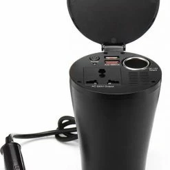 MTM 150W Auto-omvormer Bekerhouder Met Stopcontacten En 4.8A Dubbele USB-oplaadpoorten Auto-adapter Naar Sigarettenaansteker In De Auto Geschikt Voor Macbook / Laptop / Koelkast -70Mai SHOP 537x840 1