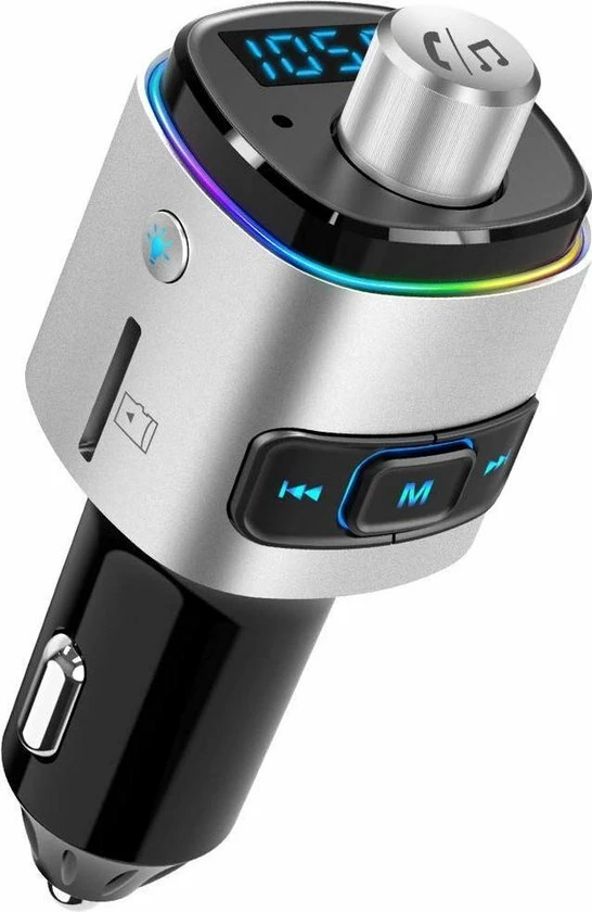 Athletix® FM Transmitter Bluetooth Draadloze Carkit Voor In De Auto 2022 / MP3 Speler Mobiel / LED Verlichting / Handsfree Bellen In De Auto / Bluetooth 5.0 / USB 3.0 Auto Lader / 2 USB Aansluitingen / Muziek Streamen / USB Of SD Kaart / Carkit Adapter 3 Athletix® FM Transmitter Bluetooth Draadloze Carkit Voor In De Auto 2022 / MP3 Speler Mobiel / LED Verlichting / Handsfree Bellen In De Auto / Bluetooth 5.0 / USB 3.0 Auto Lader / 2 USB Aansluitingen / Muziek Streamen / USB Of SD Kaart / Carkit Adapter
