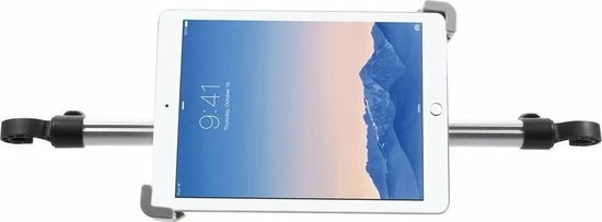 GadgetBay - Tablethouder - Universeel - Auto Hoofdsteunklem - 360 Graden Draaibaar - Aluminium - Zwart 4 GadgetBay - Tablethouder - Universeel - Auto Hoofdsteunklem - 360 Graden Draaibaar - Aluminium - Zwart - Image 2