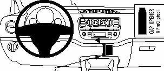 Houder - Brodit ProClip - Seat Mii- Skoda Citigo - Volkswagen Up! 2012-2014 Angled Mount 5 Houder - Brodit ProClip - Seat Mii- Skoda Citigo - Volkswagen Up! 2012-2014 Angled Mount - Image 3