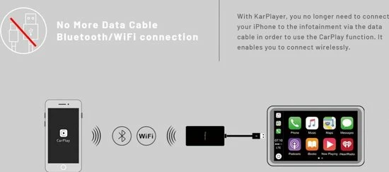 ViseeO Karplayer Bluetooth/Wi-fi Adapter Voor Draadloze Apple CarPlay 5 ViseeO Karplayer Bluetooth/Wi-fi Adapter Voor Draadloze Apple CarPlay - Image 3