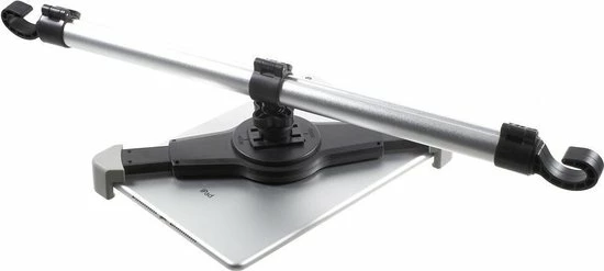 GadgetBay - Tablethouder - Universeel - Auto Hoofdsteunklem - 360 Graden Draaibaar - Aluminium - Zwart 8 GadgetBay - Tablethouder - Universeel - Auto Hoofdsteunklem - 360 Graden Draaibaar - Aluminium - Zwart - Image 6