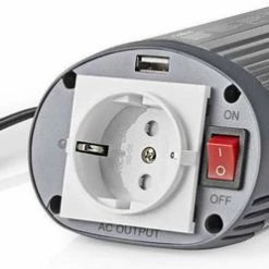 HQ Omvormer Auto 12V - 230V Stopcontact 150W + USB Aansluiting