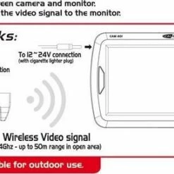 Caliber Draadloze Achteruitrijcamera Met 4,3 Inch Scherm Voor Auto En Camper Waterbestendig (CAM401) 10 Caliber Draadloze Achteruitrijcamera Met 4,3 Inch Scherm Voor Auto En Camper Waterbestendig (CAM401) -70Mai SHOP 550x273