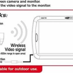 Caliber Draadloze Achteruitrijcamera Voor Auto En Camper 7 Inch Waterbestendig 50M Draadloos (CAM701) -70Mai SHOP 550x275 2