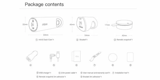 DDpai Mini 3 Dashcam Met 32gb Ingebouwd Geheugen 9 DDpai Mini 3 Dashcam Met 32gb Ingebouwd Geheugen - Image 7