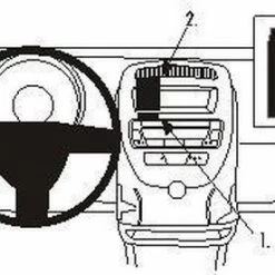 Brodit ProClip Peugeot 107/ Citroen C1/ Toyota Aygo 06-14 Center Mount 13 Brodit ProClip Peugeot 107/ Citroen C1/ Toyota Aygo 06-14 Center Mount -70Mai SHOP 550x276