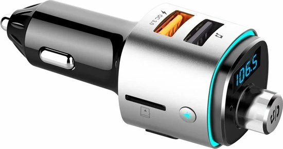 Athletix® FM Transmitter Bluetooth Draadloze Carkit Voor In De Auto 2022 / MP3 Speler Mobiel / LED Verlichting / Handsfree Bellen In De Auto / Bluetooth 5.0 / USB 3.0 Auto Lader / 2 USB Aansluitingen / Muziek Streamen / USB Of SD Kaart / Carkit Adapter 13 Athletix® FM Transmitter Bluetooth Draadloze Carkit Voor In De Auto 2022 / MP3 Speler Mobiel / LED Verlichting / Handsfree Bellen In De Auto / Bluetooth 5.0 / USB 3.0 Auto Lader / 2 USB Aansluitingen / Muziek Streamen / USB Of SD Kaart / Carkit Adapter - Image 11