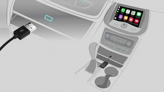 ViseeO Karplayer Bluetooth/Wi-fi Adapter Voor Draadloze Apple CarPlay 8 ViseeO Karplayer Bluetooth/Wi-fi Adapter Voor Draadloze Apple CarPlay - Image 6