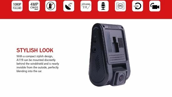 Viofo Dashcam A119 - Bundel - GPS - CPL-filter - 64Gb Sandisk High Endurance Card 6 Viofo Dashcam A119 - Bundel - GPS - CPL-filter - 64Gb Sandisk High Endurance Card - Image 4