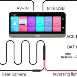 DrPhone DC10 Smart Dashcam 8 Inch Full Touch IPS-scherm - 4G - Achteruitrijcamera - Android 8.1 Met WiFi/GPS/Navi/ADAS/Dual Lens/1080P/180 Graden Vouwbaar - Parkeerstand Camera -70Mai SHOP 550x316 3