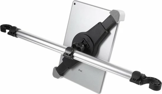 GadgetBay - Tablethouder - Universeel - Auto Hoofdsteunklem - 360 Graden Draaibaar - Aluminium - Zwart 7 GadgetBay - Tablethouder - Universeel - Auto Hoofdsteunklem - 360 Graden Draaibaar - Aluminium - Zwart - Image 5