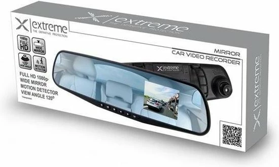 Esperanza X-treme XD103 Mirror / Binnenspiegel Dashcam FULL HD Met Nachtzicht, Microfoon En Bewegingsdetectie - Zwart 4 Esperanza X-treme XD103 Mirror / Binnenspiegel Dashcam FULL HD Met Nachtzicht, Microfoon En Bewegingsdetectie - Zwart - Image 2