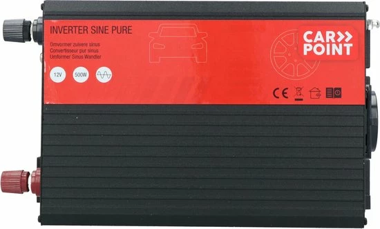 Carpoint Omvormer 12v Naar 230V - 500W - Zuivere Sinus 5 Carpoint Omvormer 12v Naar 230V - 500W - Zuivere Sinus - Image 3