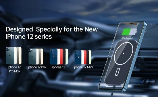 Choetech - Magnethische Draadloze Oplader Smartphone Auto - MagLeap (Magsafe) Magnetic Wireless Car Charger 14 Choetech - Magnethische Draadloze Oplader Smartphone Auto - MagLeap (Magsafe) Magnetic Wireless Car Charger - Image 12