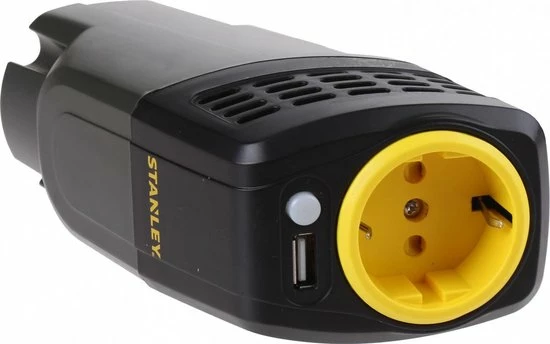 Stanley Omvormer - 12-240 V, 100 W - 1 Stopcontact - 1 USB-Poort Stanley Omvormer - 12-240 V, 100 W - 1 Stopcontact - 1 USB-Poort -70Mai SHOP 550x344 3