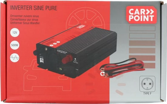 Carpoint Omvormer 12v Naar 230V - 500W - Zuivere Sinus 13 Carpoint Omvormer 12v Naar 230V - 500W - Zuivere Sinus - Image 11
