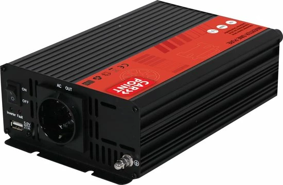 Carpoint Omvormer 12v Naar 230V - 500W - Zuivere Sinus 10 Carpoint Omvormer 12v Naar 230V - 500W - Zuivere Sinus - Image 8