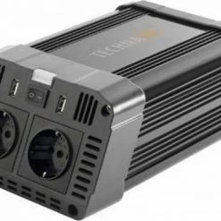 Technaxx TE16 1200W Omvormer 12V Naar Netvoeding 2 X 23V En 2 X USB Zwart -70Mai SHOP 550x367 12