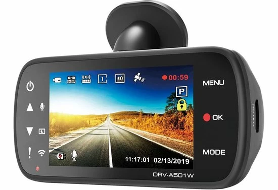 Kenwood Audio Kenwood DRV-A501W - 16GB Wide Quad HD DashCam Met Ge?ntegreerde 3.0" LCD, Wireless Link, GPS & G-sensor - RearCam-input 15 Kenwood Audio Kenwood DRV-A501W - 16GB Wide Quad HD DashCam Met Ge?ntegreerde 3.0" LCD, Wireless Link, GPS & G-sensor - RearCam-input - Image 13