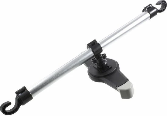 GadgetBay - Tablethouder - Universeel - Auto Hoofdsteunklem - 360 Graden Draaibaar - Aluminium - Zwart 6 GadgetBay - Tablethouder - Universeel - Auto Hoofdsteunklem - 360 Graden Draaibaar - Aluminium - Zwart - Image 4