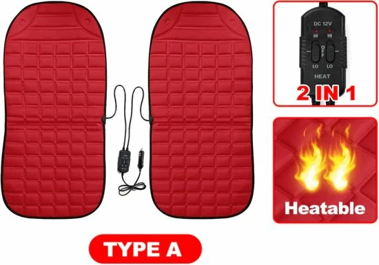 Temz? Autostoel Verwarmer - Stoelverwarming Auto - Verwarmingskussen - Warmtekussen - Stoelverwarmingskussen Auto - Stoelverwarmings Pad - Auto Accessoiries ? Autostoel Verwarmingskussen - 2 Pads - Rood 3 Temz? Autostoel Verwarmer - Stoelverwarming Auto - Verwarmingskussen - Warmtekussen - Stoelverwarmingskussen Auto - Stoelverwarmings Pad - Auto Accessoiries ? Autostoel Verwarmingskussen - 2 Pads - Rood