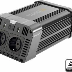 Technaxx TE16 1200W Omvormer 12V Naar Netvoeding 2 X 23V En 2 X USB Zwart