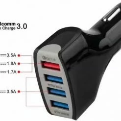 Merkloos Autolader USB-12/24V-Auto Oplader USB-autolader 4 Poorten - Auto Lader - Sigarettenaansteker USB Oplader Auto - Snellader 7 Merkloos Autolader USB-12/24V-Auto Oplader USB-autolader 4 Poorten - Auto Lader - Sigarettenaansteker USB Oplader Auto - Snellader -70Mai SHOP 550x391 8