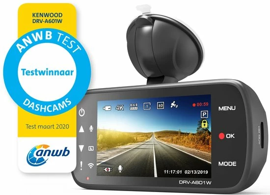 Kenwood Audio Kenwood DRV-A601W - 16GB 4K DashCam Met Ge?ntegreerde 3.0" LCD, Wireless Link, GPS & G-sensor - RearCam-input 19 Kenwood Audio Kenwood DRV-A601W - 16GB 4K DashCam Met Ge?ntegreerde 3.0" LCD, Wireless Link, GPS & G-sensor - RearCam-input - Image 17