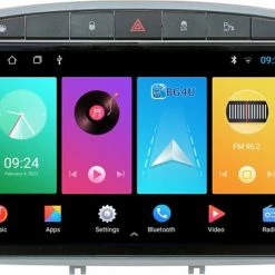 BG4U - Navigatie Radio Peugeot 308 2007-2014, Android OS Apple Carplay Android Auto - 9 Inch - Bluetooth