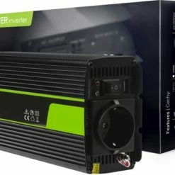 GREEN CELL 1000W (500W Continu) DC 12V Naar AC 230V Met USB Stroom Inverter Converter