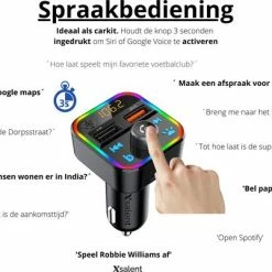 Xsalent Bluetooth FM Transmitter - Autolader - Bluetooth Carkit - Handsfree - Muziek Streamen - Bluetooth 5.0 En USB 3.0 Quick Charge - Handsfree Bellen - Extra Grote Microfoon - Extra Bass - Telefoon Opladen - Spraakbediening 8 Xsalent Bluetooth FM Transmitter - Autolader - Bluetooth Carkit - Handsfree - Muziek Streamen - Bluetooth 5.0 En USB 3.0 Quick Charge - Handsfree Bellen - Extra Grote Microfoon - Extra Bass - Telefoon Opladen - Spraakbediening -70Mai SHOP 550x402 2