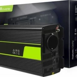 GREEN CELL 2000W (1000W Continu) DC 12V Naar AC 230V Met USB Stroom Inverter Converter