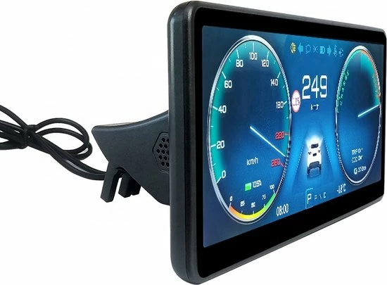 Ossora Draadloos Apple Carplay Scherm Voor Tesla Model 3 En Model Y - 9 Inch HUD - Android Auto - Waze 14 Ossora Draadloos Apple Carplay Scherm Voor Tesla Model 3 En Model Y - 9 Inch HUD - Android Auto - Waze - Afbeelding 12