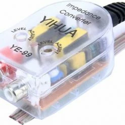 Merkloos YE-99 Voertuig Auto Hoge Tot Lage Impedantie Converter Adapter Luidspreker Naar RCA-lijn