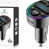 DynaBright FM Transmitter Bluetooth ? Snellader - Handsfree Bellen - RGB - USB C - USB - Handsfree Bellen Auto Bluetooth - Bluetooth FM Transmitter ? Autolader ? Carkit ? Bluetooth Transmitter - MP3 - SD Kaart -70Mai SHOP 550x412