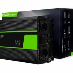 GREEN CELL Omvormer 24V Naar 230V Zuivere Sinusgolf 2000W.