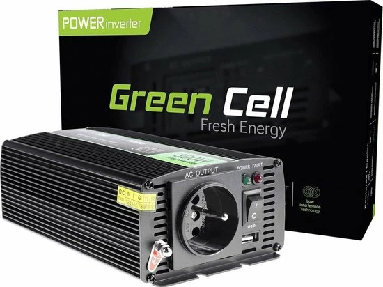 GREEN CELL Voltage Auto Omvormer 12V Naar 230V, 300W Zuivere Sinus Golf. 13 GREEN CELL Voltage Auto Omvormer 12V Naar 230V, 300W Zuivere Sinus Golf. - Image 11