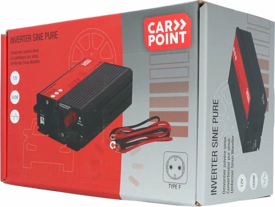 Carpoint Omvormer 12v Naar 230V - 500W - Zuivere Sinus 8 Carpoint Omvormer 12v Naar 230V - 500W - Zuivere Sinus - Image 6
