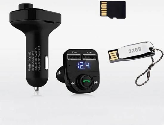 Bluetooth Carkit FM Transmitter om Handsfree te Bellen en Draadloos Muziek te Streamen, Met Volumeknop en Oplaadfunctie Voor 2 Telefoons Tegelijkertijd | Display | Handsfree Bellen | USB Oplader | MP3 Speler | Bluetooth | Aux | TF-Kaart | HY-82 Merkloos Bluetooth Carkit FM Transmitter Om Handsfree Te Bellen En Draadloos Muziek Te Streamen, Met Volumeknop En Oplaadfunctie Voor 2 Telefoons Tegelijkertijd | Display | Handsfree Bellen | USB Oplader | MP3 Speler | Bluetooth | Aux | TF-Kaart | HY-82 -70Mai SHOP