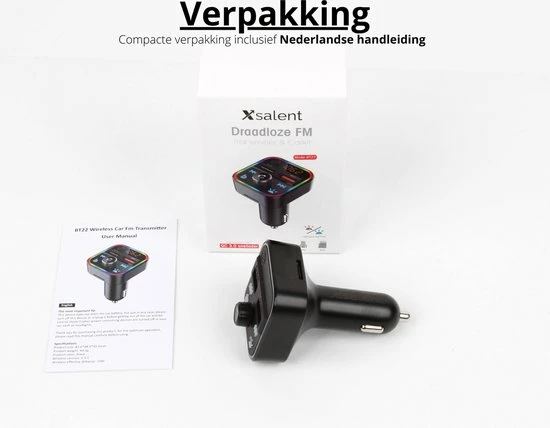 Bluetooth FM Transmitter - Autolader - Bluetooth Carkit - Handsfree - Muziek Streamen - Bluetooth 5.0 en USB 3.0 Quick Charge - Handsfree Bellen - Extra Grote Microfoon - Extra bass - Telefoon Opladen - Spraakbediening Xsalent Bluetooth FM Transmitter - Autolader - Bluetooth Carkit - Handsfree - Muziek Streamen - Bluetooth 5.0 En USB 3.0 Quick Charge - Handsfree Bellen - Extra Grote Microfoon - Extra Bass - Telefoon Opladen - Spraakbediening -70Mai SHOP